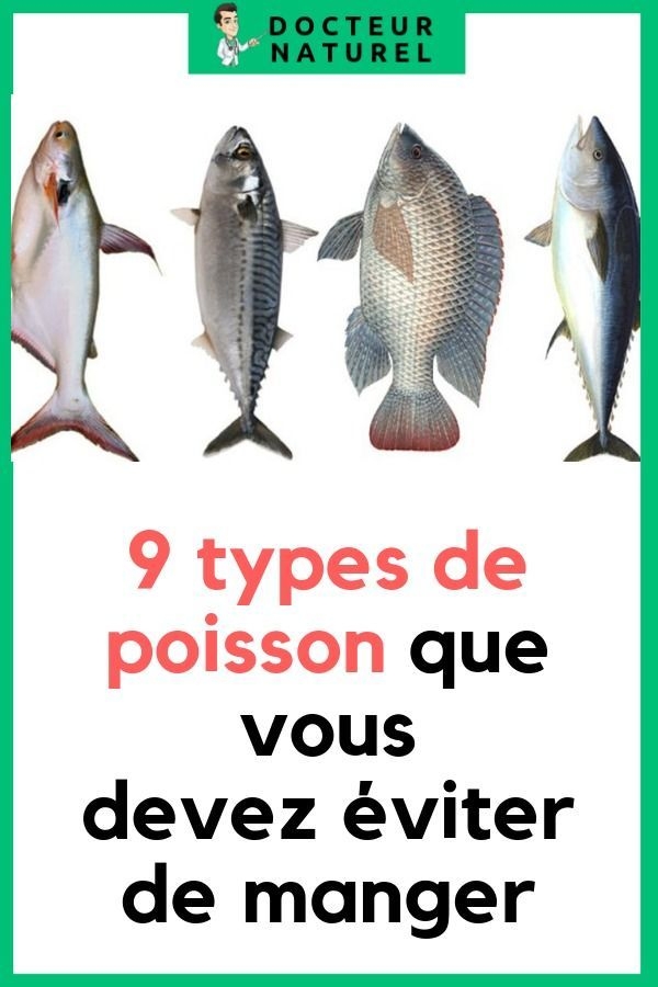 5 poissons différents que vous devriez éviter de manger